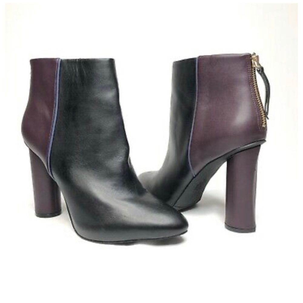 Cabi Purple and Black Bisset Bootie Size 8